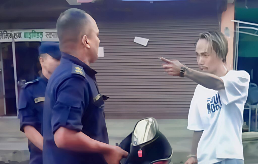 ड्युटीमा खटिएका प्रहरीलाई गाली गर्ने एक व्यक्ति काठमाडौंबाट पक्राउ