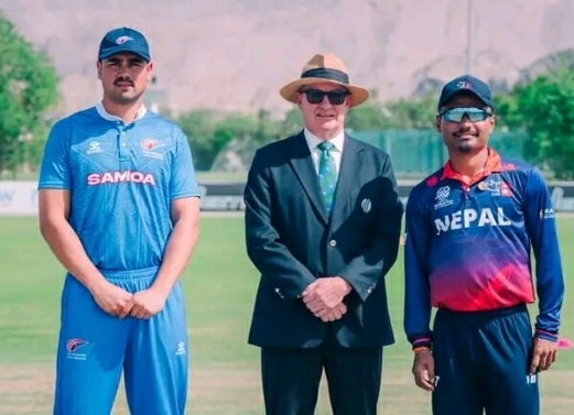 नेपालले सामोआविरुद्ध टस जितेर पहिला ब्याटिङ गर्ने
